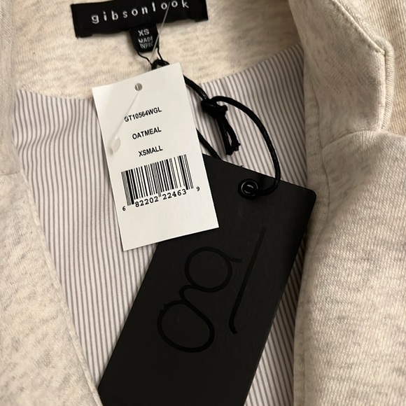 Gibsonlook Notch Collar Blazer Oatmeal NWT - Picture 8 of 10